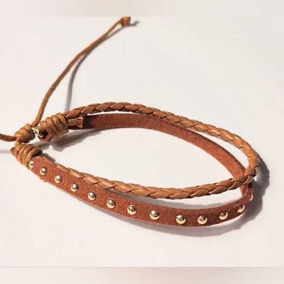 Men's leather bracelet new d64 - Picture 1 of 1